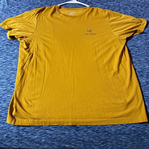 Arc'teryx Mustard Yellow Short Sleeve Tee - Picture 1 of 4